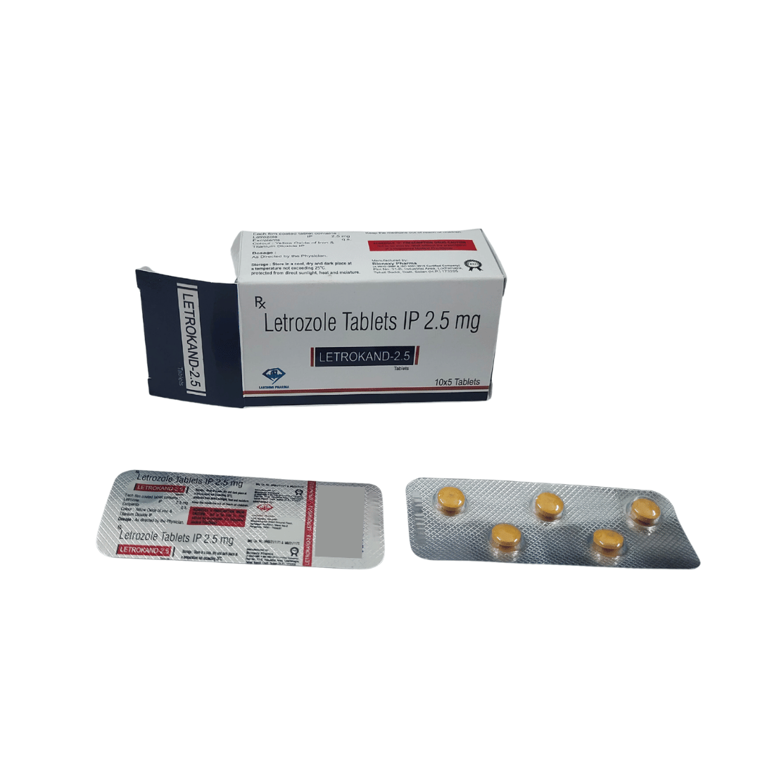 LETROKAND-2.5 Letrozole 2.5 mg tablets product packaging