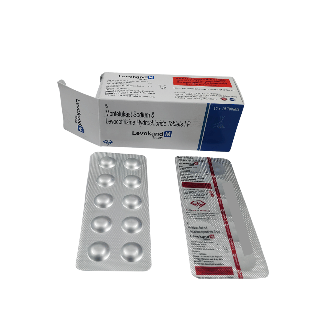 LEVOKAND-M Tablet product packaging