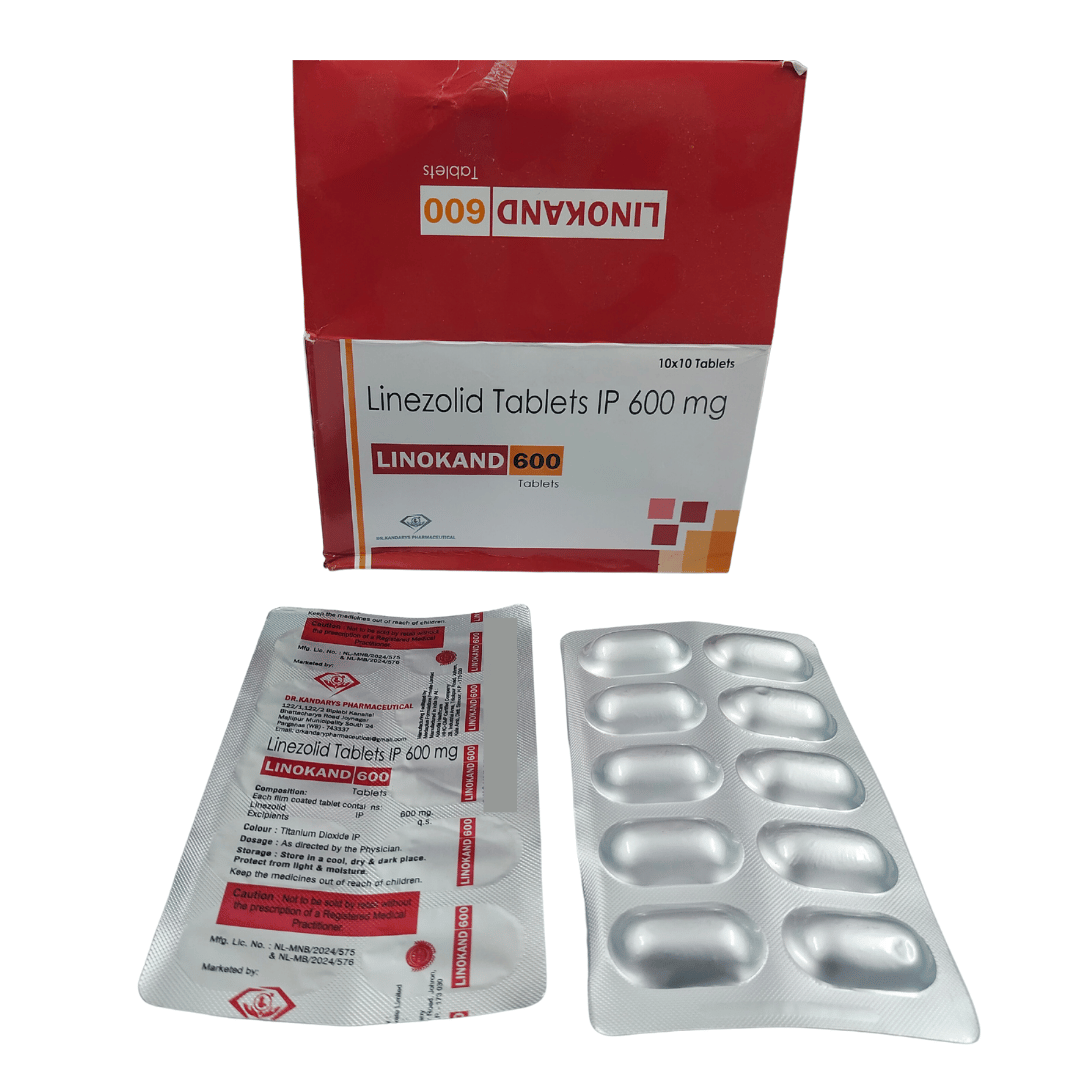 LINOKAND 600 Linezolid 600 mg tablets product packaging